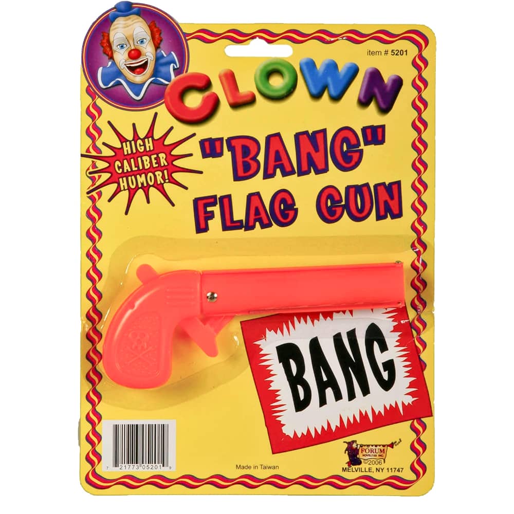 Plastic Bang Gun with Flag
