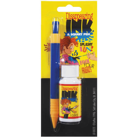 Disappearing Ink And Squirt Pen