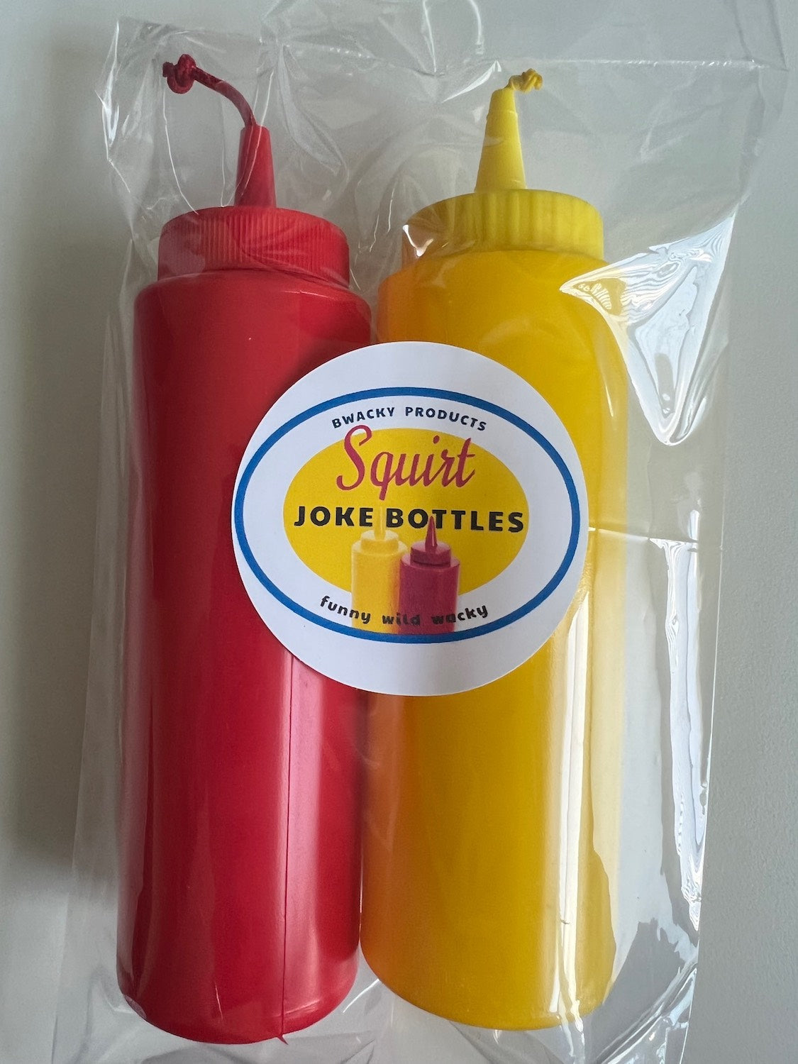 Squirting Combo Set - Mustard and Ketchup Bottles by BWacky