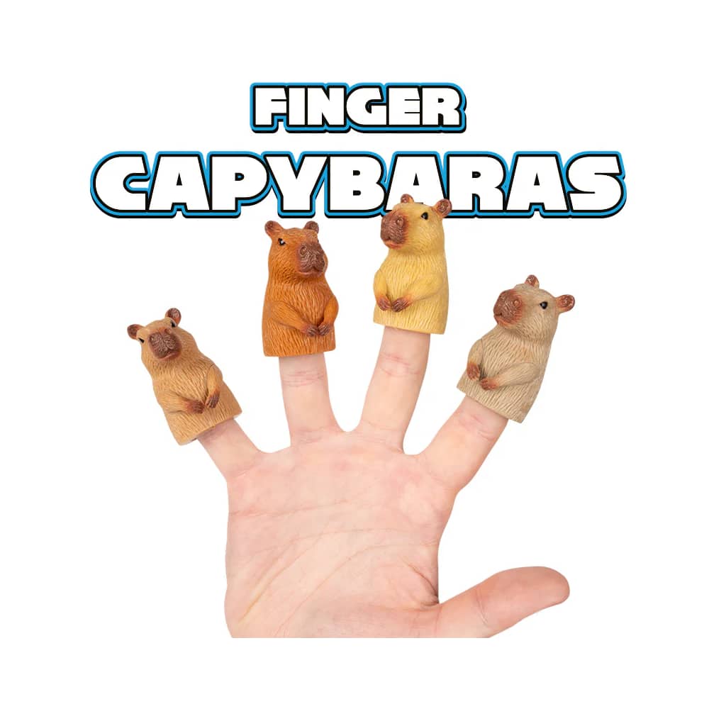 Capybara Finger Puppets