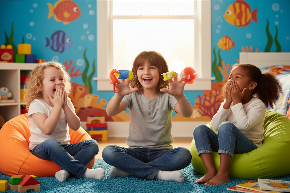 Aquarium Fish Finger Puppets