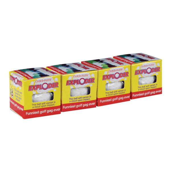 Exploder Golf Balls Golf Prank Combo Set - The Exploder 4 pack - GagWorks