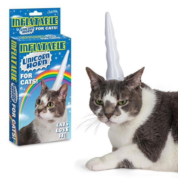 Unicorn Cat - Inflatable Horn